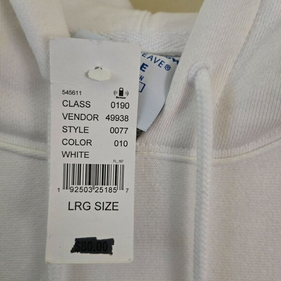 Champion NWT Reverse Weave Yarn Dyed Hoodie Red Blue Band Trim Size L - Picture 11 of 13